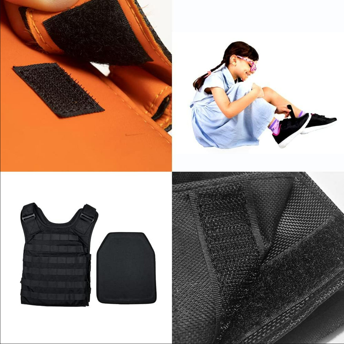 Organizator de cabluri roll-up, Zola®, forma de banda velcro, 5m , negru