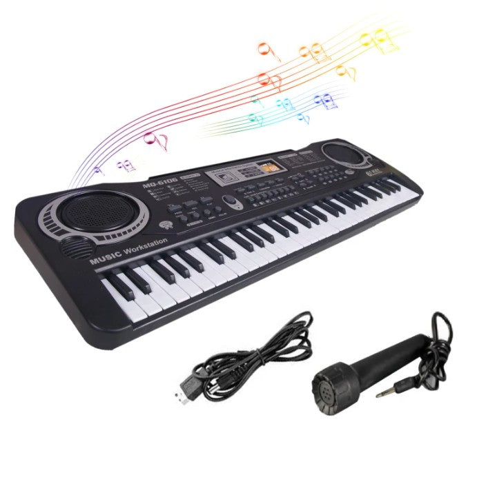 Orga electronica, Zola®, cu microfon, inregistare melodii, 61 clape, multiple tonuri si ritmuri, 54 x 17 cm