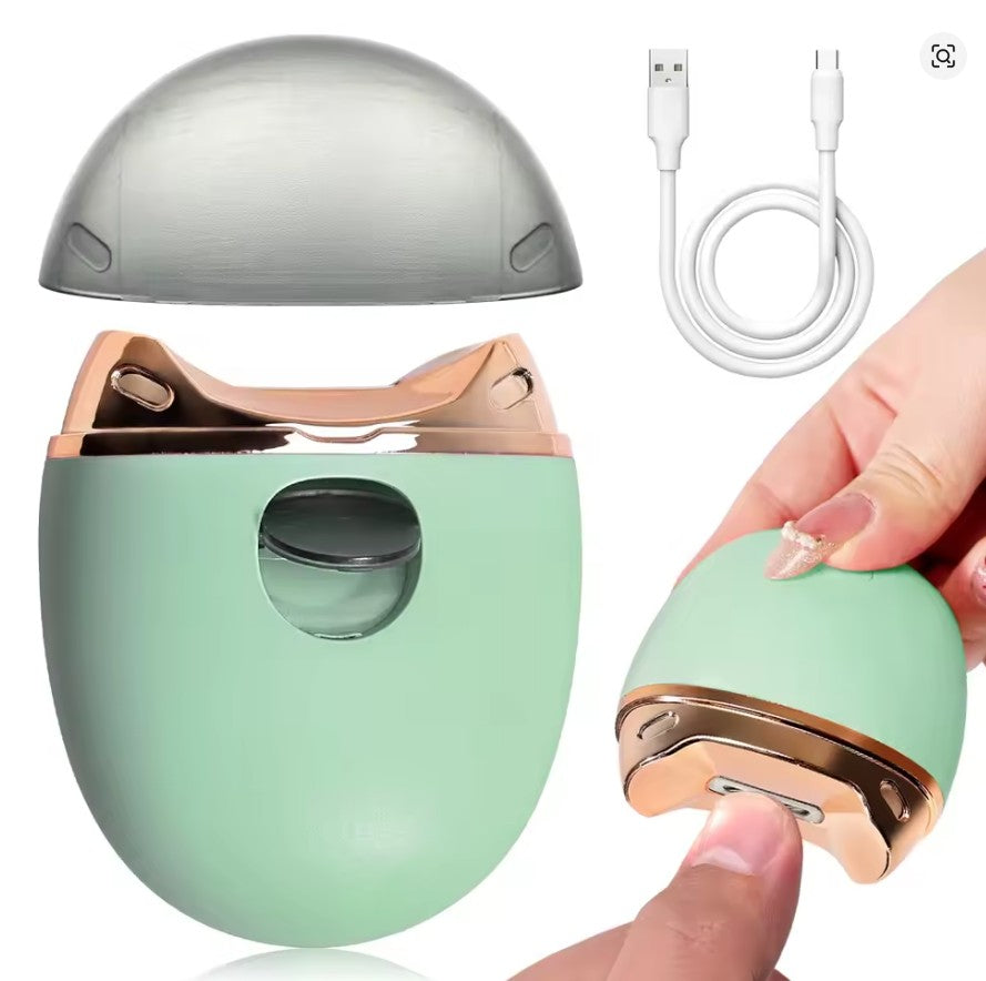 Aparat electric de taiatul unghiilor, Zola®, incarcare prin USB, 8.5x6 cm, verde
