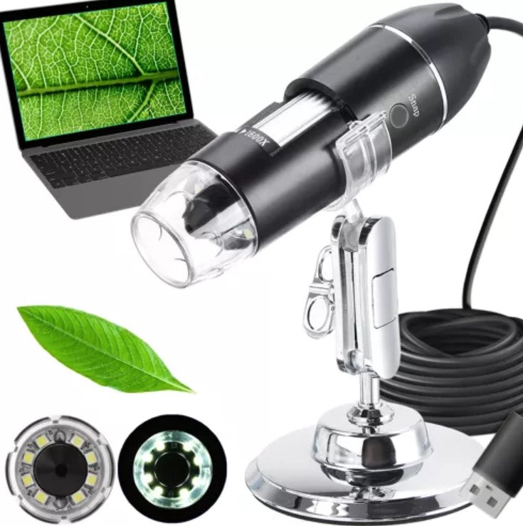 Microscop digital USB , Zola®, zoom 1600x 2Mp 8 LED, conectare PC