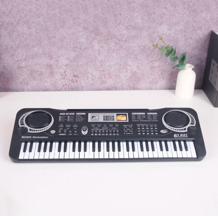 Orga electronica, Zola®, cu microfon, inregistare melodii, 61 clape, multiple tonuri si ritmuri, 54 x 17 cm