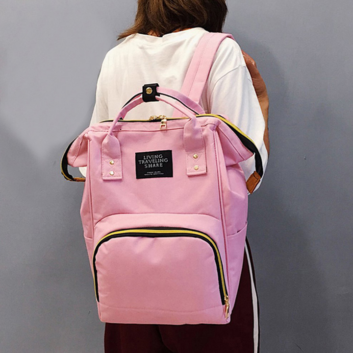 Rucsac/geanta multifunctionala, Zola®, Ideal pentru mamici, roz