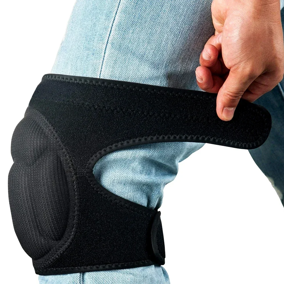 Genunchiere pentru gradinarit, Zola, confortabile, din spuma, ajustare 34-24 cm, 40x18 cm, negre