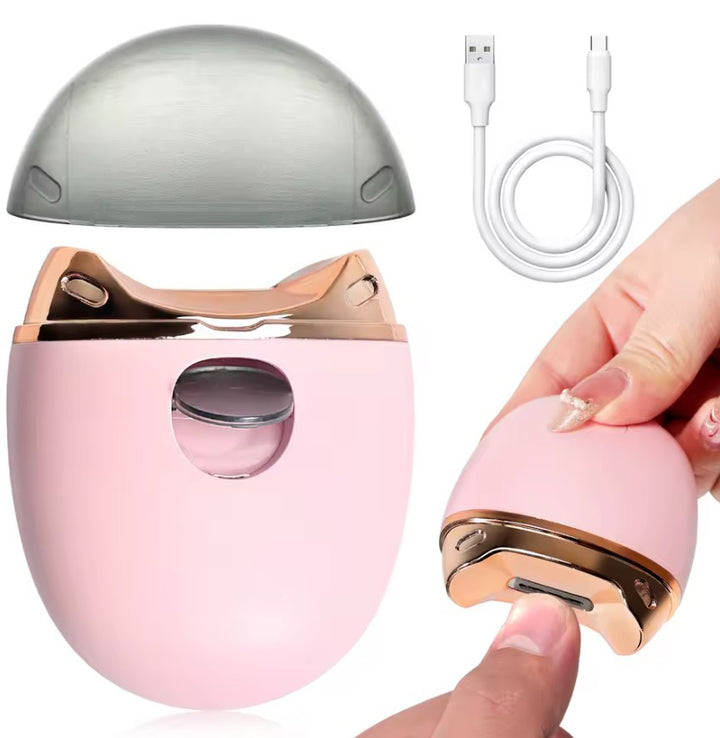 Aparat electric pentru taiatul unghiilor, Zola®, incarcare prin USB, din plastic,, 8.5x6 cm, roz