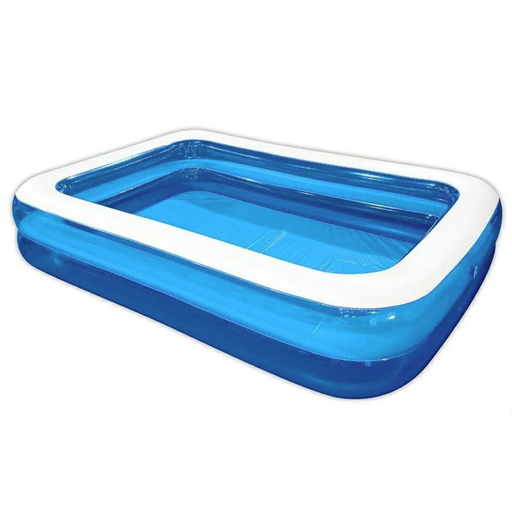 Piscina gonflabila XXL, Zola, 305 x 183 x 50 cm, capacitate 1075 l, dreptunghiulara, vinil, albastra