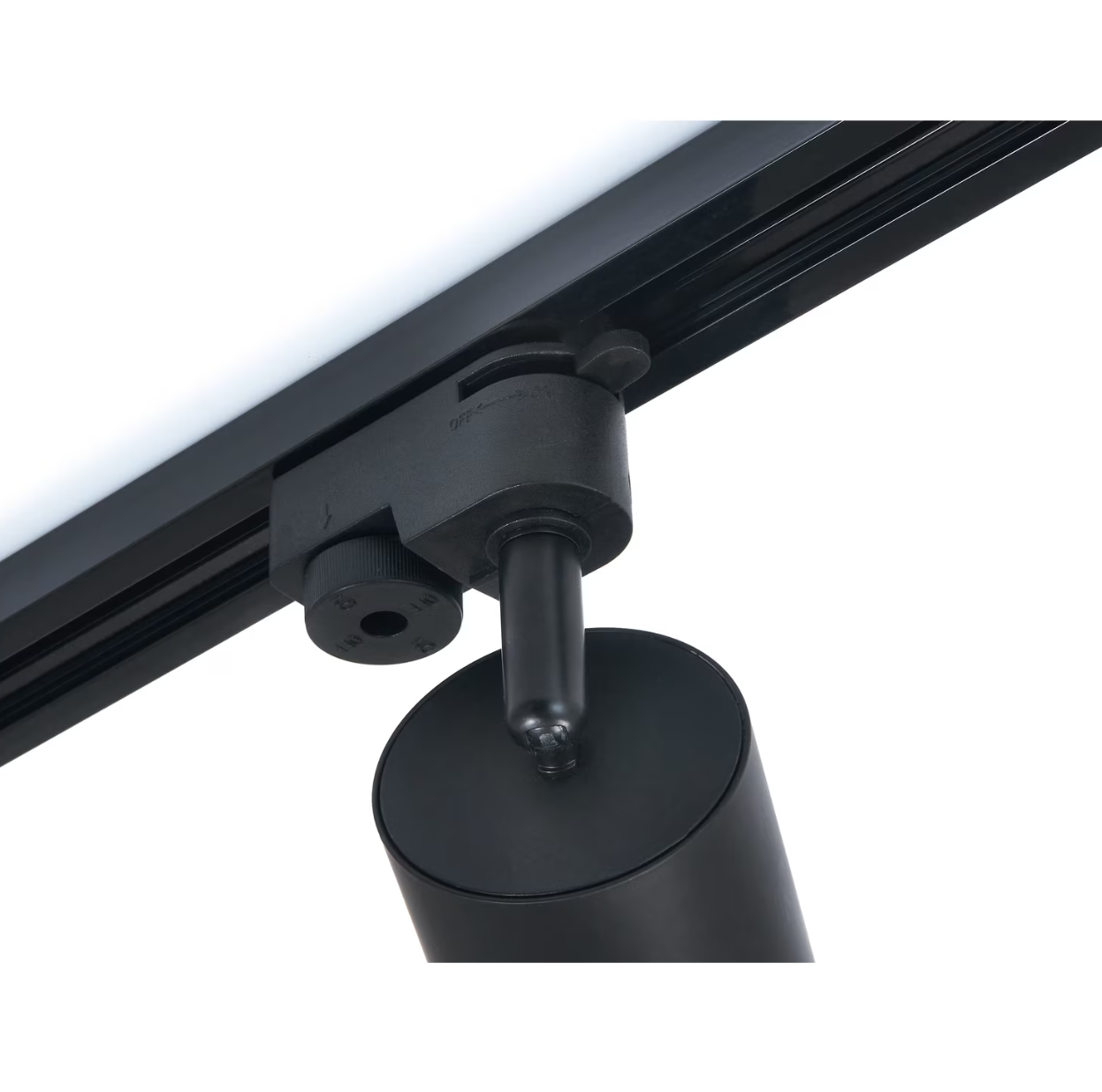 Spot pentru sistem pe sina ZSM, Zola®, halogen, GU10, 35 W, dimensiuni tub φ60x100, negru