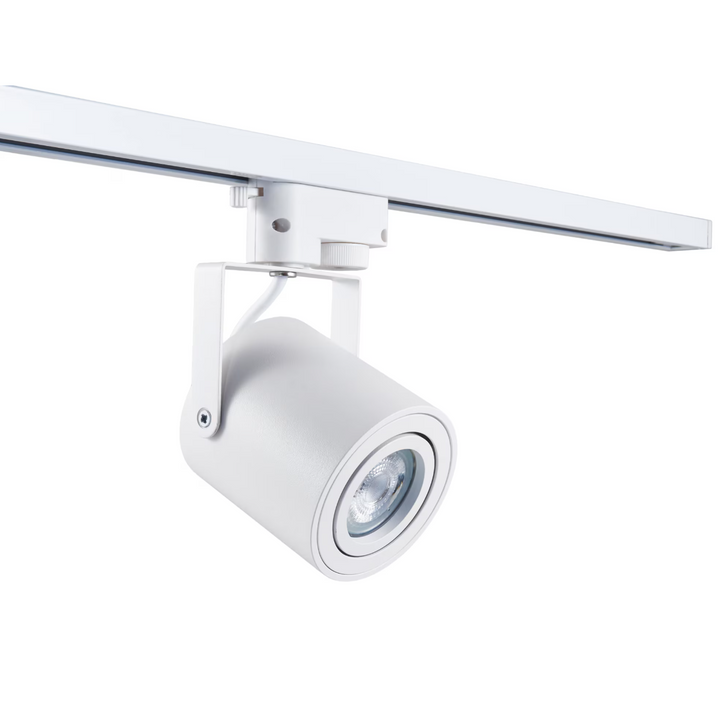 Spot pentru sistem pe sina ZSM, Zola®, halogen, GU10, 35 W, dimensiuni tub φ80x84, alb