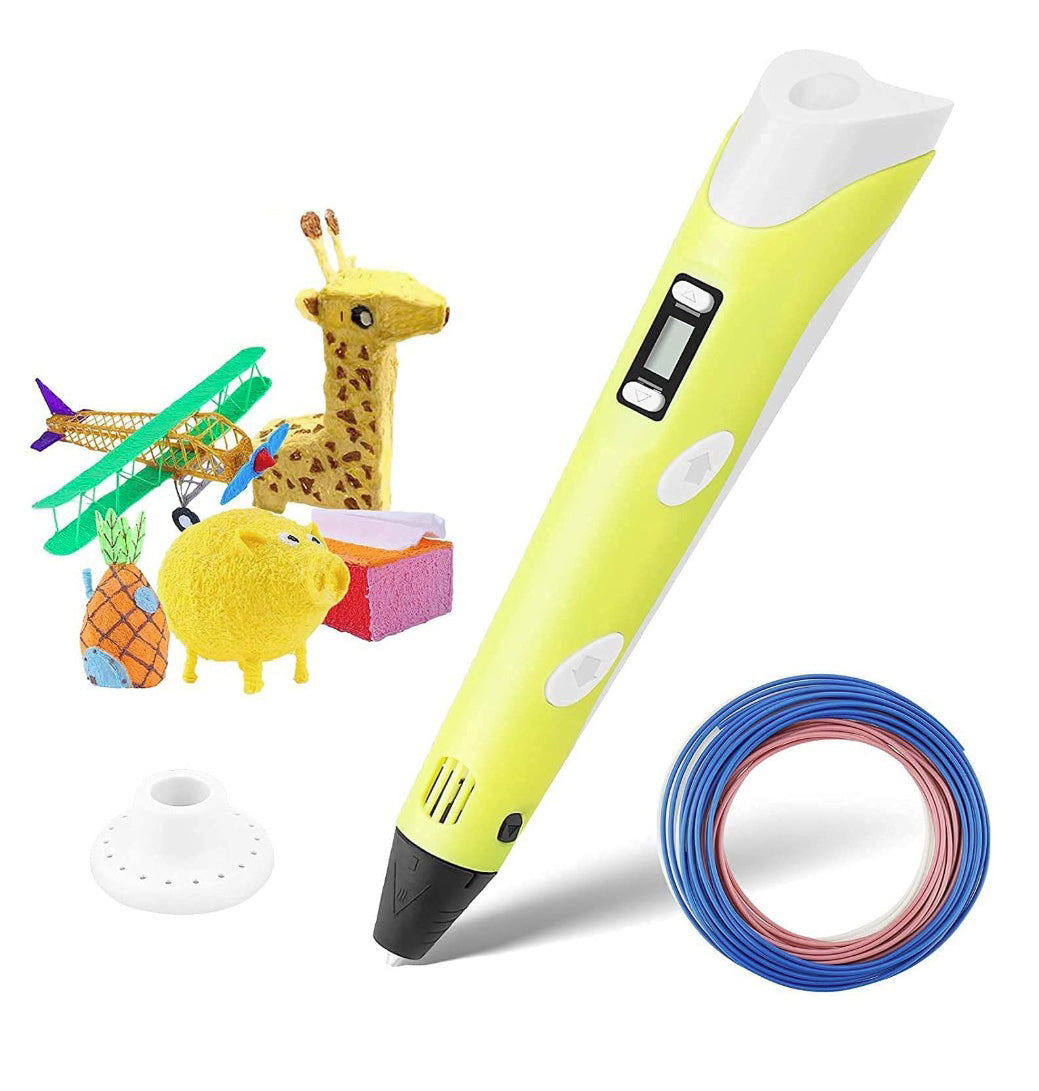Pix 3D, Zola®, 3 filamente colorate, temperatura lucru 60 pana la 230 de grade, galben