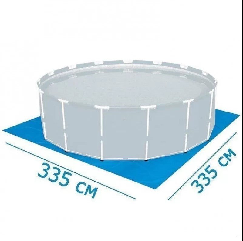 Prelata protectie baza piscina, Zola®, pentru piscine cu diametru de maxim 305 cm, albastra