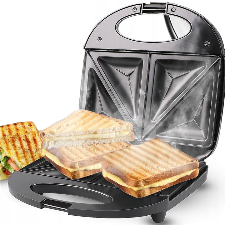 Sandwich maker, Zola, 750W, forma triunghi, placi antiaderente, indicator luminos, incalzire pe ambele parti, 220/240, negru