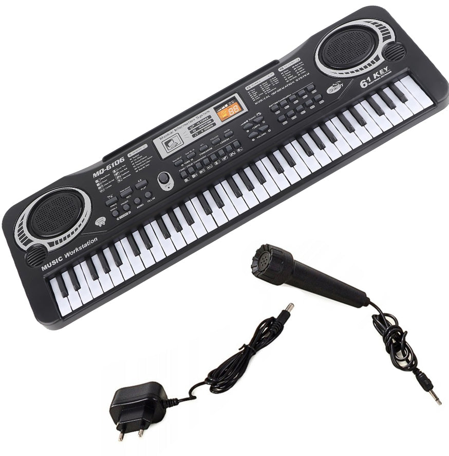 Orga electronica, Zola®, cu microfon, inregistare melodii, 61 clape, multiple tonuri si ritmuri, 54 x 17 cm