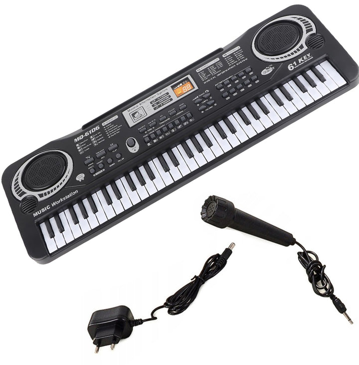 Orga electronica, Zola®, cu microfon, inregistare melodii, 61 clape, multiple tonuri si ritmuri, 54 x 17 cm