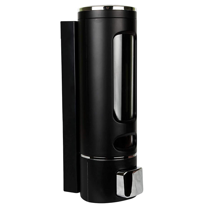 Dispenser sapun lichid, Zola, actionare manuala, ABS durabil, 400 ml, 22 x 6.8 cm,  negru