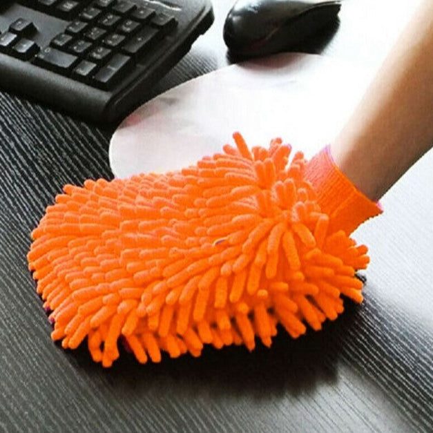 Manusa din microfibra, Zola®, pentru curatarea prafului, 22x15 cm, portocalie