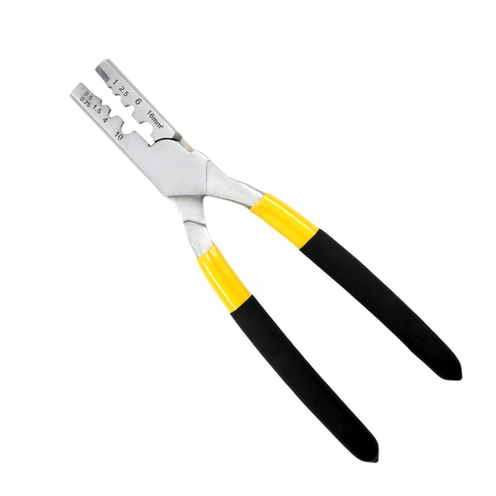 Cleste de sertizare, Zola®, maner cauciucat si antiderapant, interval de sertizare 0.5-1 mm2, negru-galben