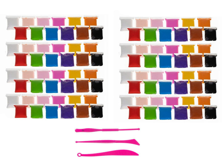 Set plastilina spuma magica pentru modelaj, Zola®, 96 de culori, 3 ustensile