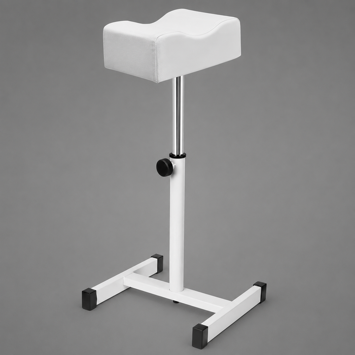 Suport pentru pedichiura, Zola, reglabil 44–65 cm, perna confortabila, cadru metalic stabil, piele ecologica