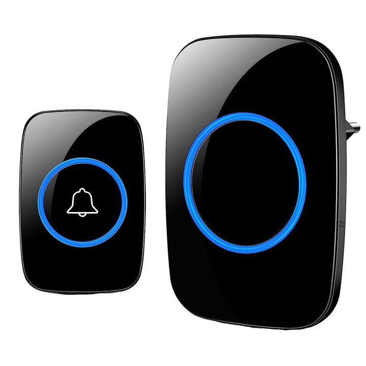 Sonerie wireless, Zola®, inteligenta, cu 1 receptor, rata de actiune  actiune 20 m, IP44, 60 melodii, 6.5x2.4x9.5 cm, negru