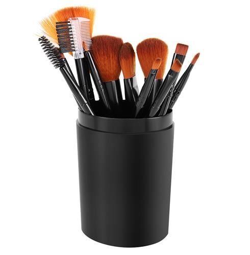 Set 12 pensule de machiaj, Zola®, cu suport , negru