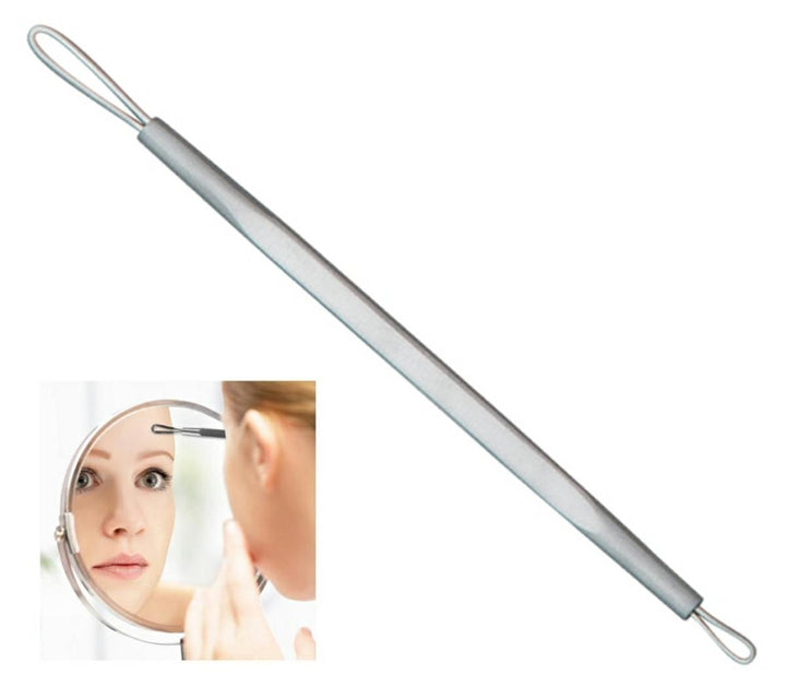 Ustensila indepartare puncte negre, Zola®, inox, lungime 12.5 cm, argintiu