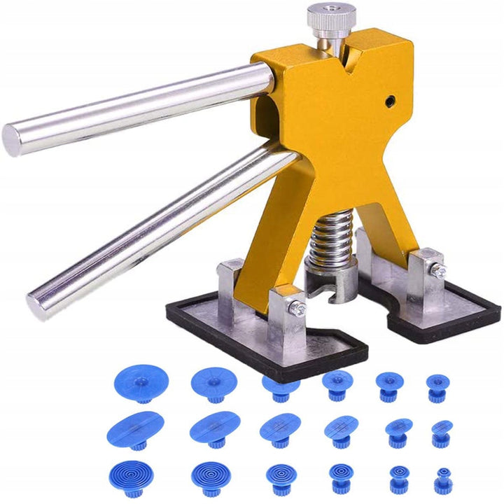 Kit pentru reparatii caroserie auto cu ventuze , , Zola®, deformari auto, 18 adaptoare, 18.5x12x 8 cm