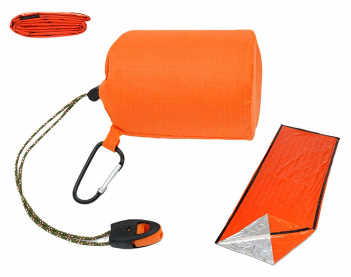 Sac de dormit de supravietuire,termic, Zola®, pliabil, porocaliu, material impermeabil si rezistent la vant, 213x91 cm
