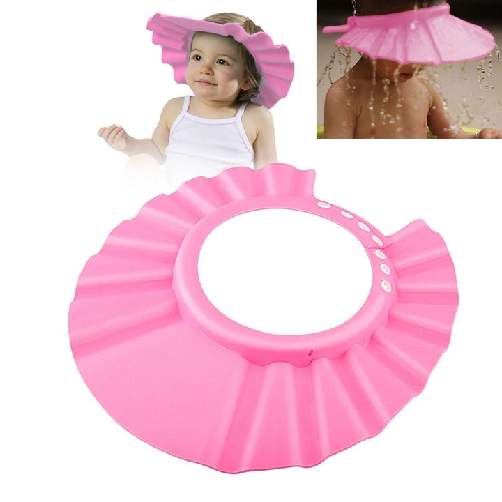 Palarie de baie, Zola®, impotriva samponului, reglabila, roz