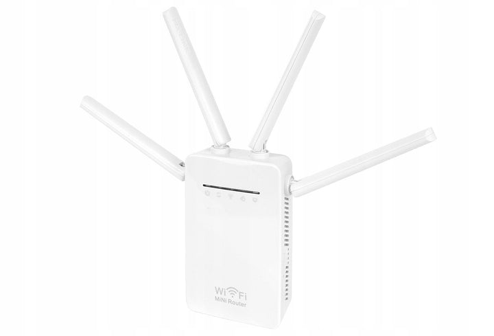 Amplificator semnal WiFI, Zola®, router, 300 Mbps, 4 antene, alb, 8.5x 3x18.5cm