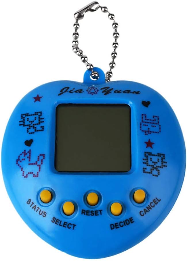 Joc electronic interactiv,  Zola®, Tamagotchi, model inima , "Alegeti un animal de companie si cresteti-l", 49 animale, albastru