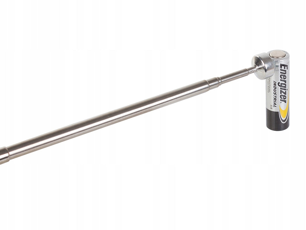 Recuperator extensibil cu magnet, Zola®, stil surubelnita cu maner ergonomic, portocaliu,  lungime 16-83 cm