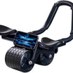 Roata pentru abdomene, Zola, revenire automata, afisaj LCD, suport coate, covoras genunchi, suport telefon, neagra