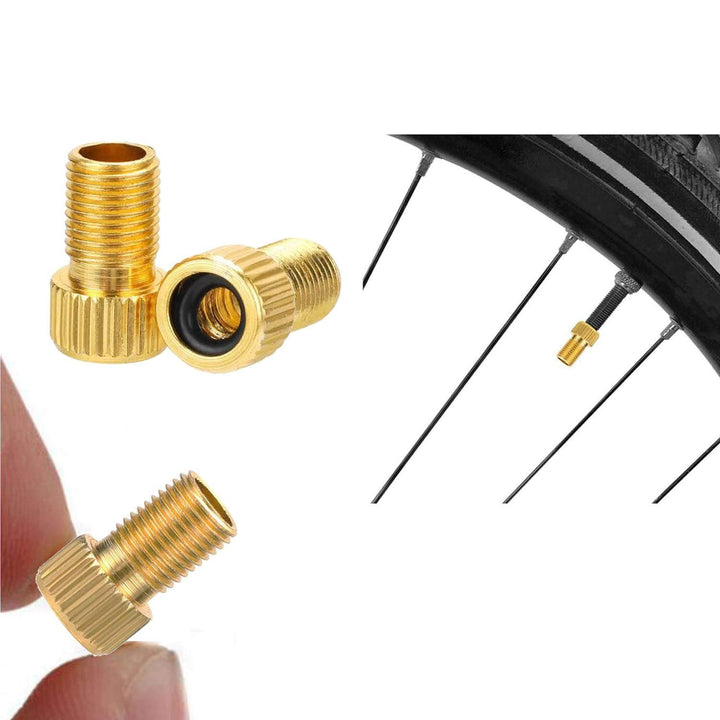Adaptor ventil bicicleta, Zola, FV/DV-AV, universal, metal, auriu