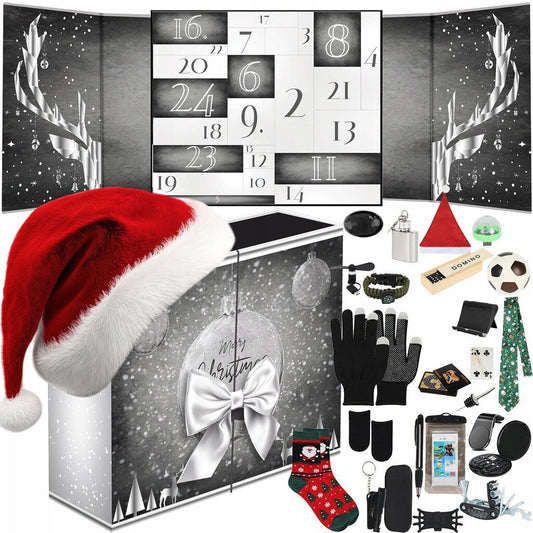 Calendar advent pentru barbati, Zola®, 24 de surprize inedite, cutie eleganta