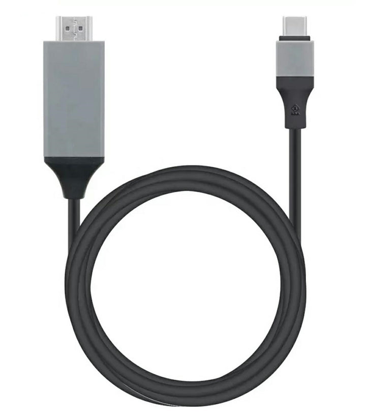 Adaptor MHL la cablu HDMI USB-C, Zola®, izolatie din PVC, lungime cablu 200 cm, negru