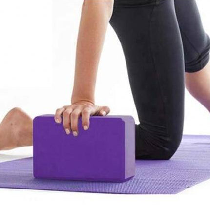 Caramida yoga, Zola®, spuma EVA, 22.5x14.5x7.5 cm, mov