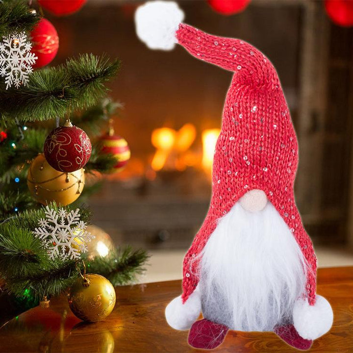 Figurina decorativa pentru Craciun, Zola®, Spiridus rosu, cu mustata