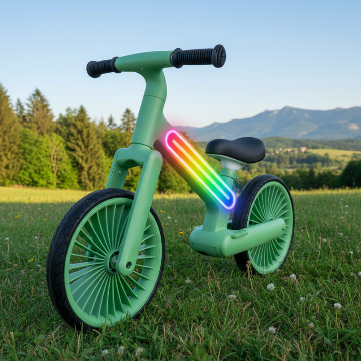 Bicicleta fara pedale copii echilibru, Zola, LED RGB, usoara, reglabil – ZOLA