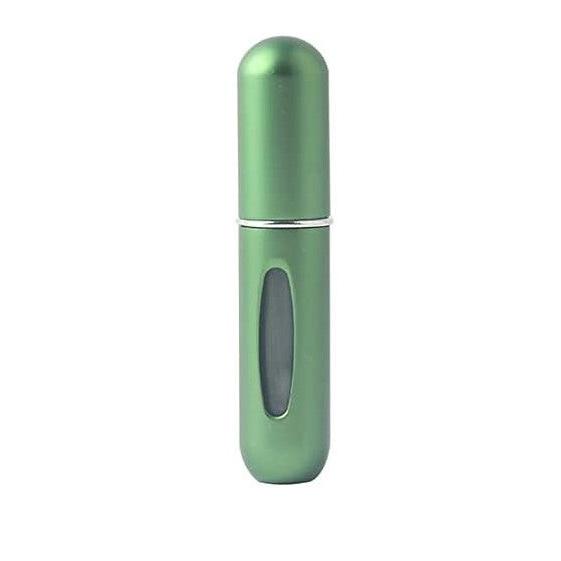 Sticluta reincarcabila de parfum cu atomizor, Zola®, 8cm, 5 ml, verde
