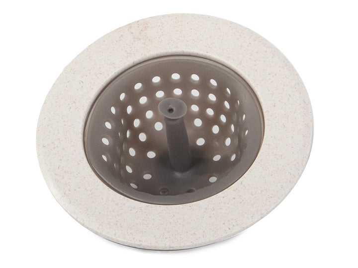 Sita din silicon pentru chiuveta, Zola®, anti-infundare, rezistenta la temperaturi ridicate, usor de curatat, diametru 11 cm, crem/gri