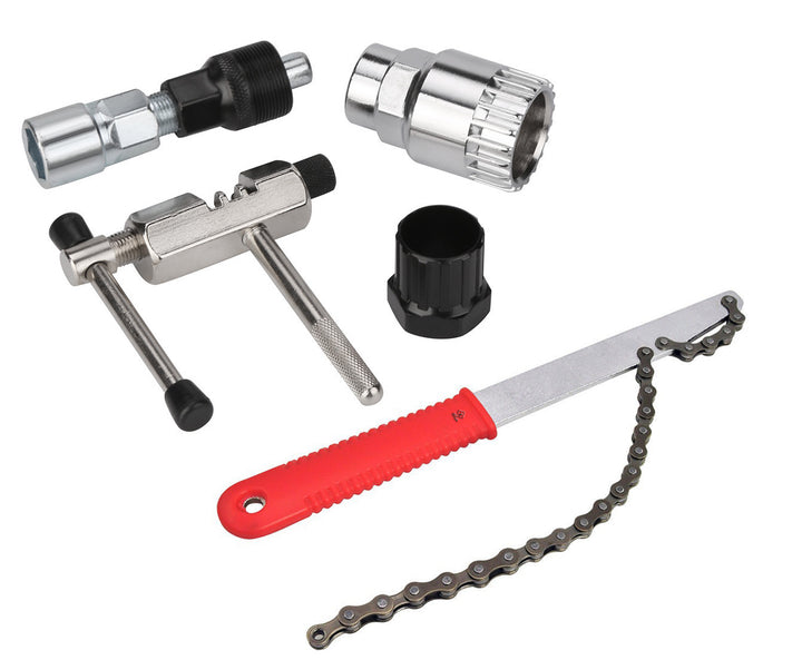 Set instrumente pentru repararea bicicletei, Zola®, 5 bucati, argintii