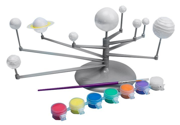 Set creativ sistemul solar, Zola®, culori fosforescente, 3D