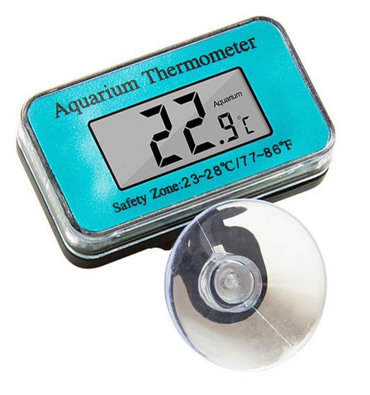 Termometru digital pentru acvariu, Zola®, rezistent la apa, cu ecran LCD, ventuza, interval temperatura -50/+70*C, alimentare baterie  LR44