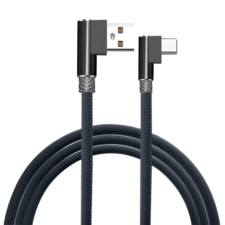 Cablu incarcare rapida, Zola®, USB tip A-USB tip C, tensiune pana la 12 V, lungime 1 m, negru