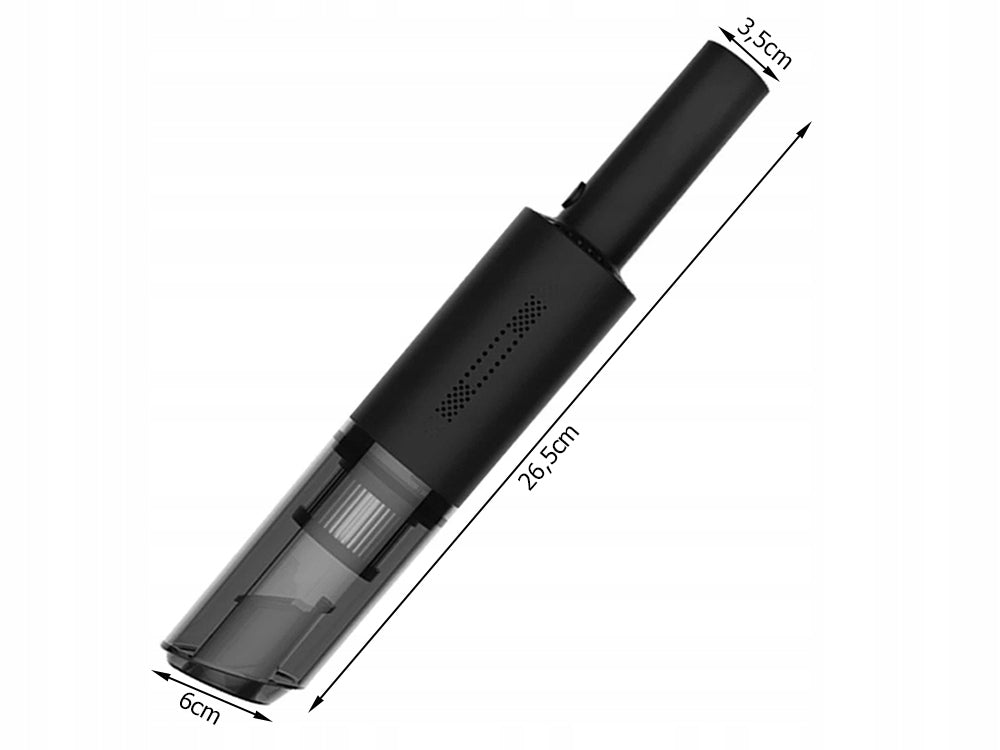 Aspirator auto, Zola®, portabil, cu 3 accesorii, 120w, filtru hepa, negru