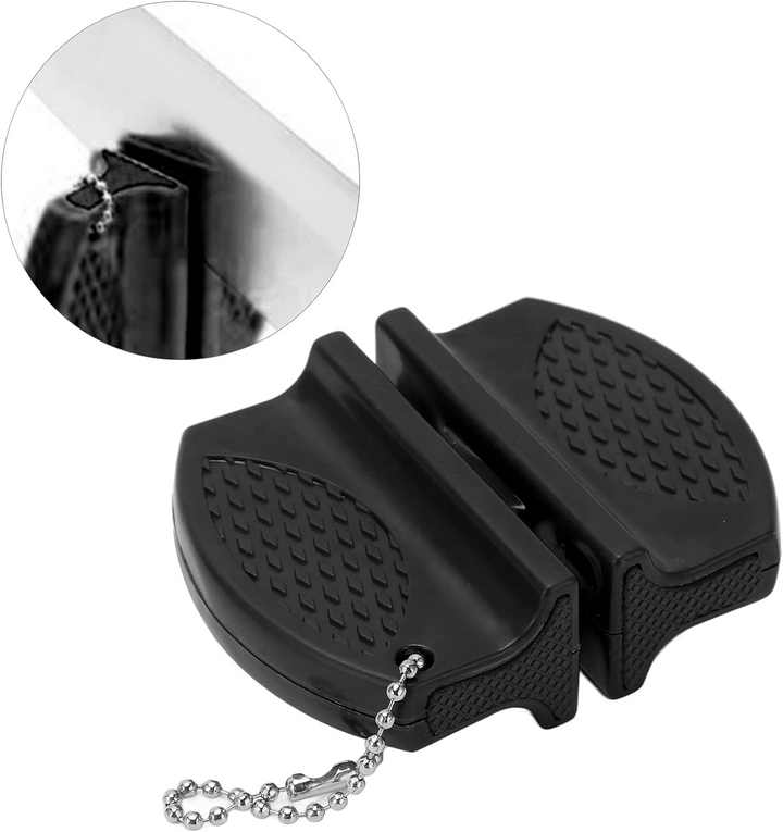 Dispozitiv pentru ascutit cutite, Zola®, plastic, 6x7 cm, negru