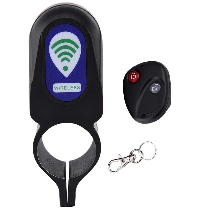 Alarma pentru bicicleta, Zola®, telecomanda, activata de miscarea sau vibratia bicicletei, temperatura de functionare de la -15 grade la +75, negru, 9,7x6.3x3.7 cm