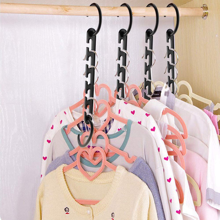 Set 8 organizatoare pentru umerase, Zola®, din plastic, negre