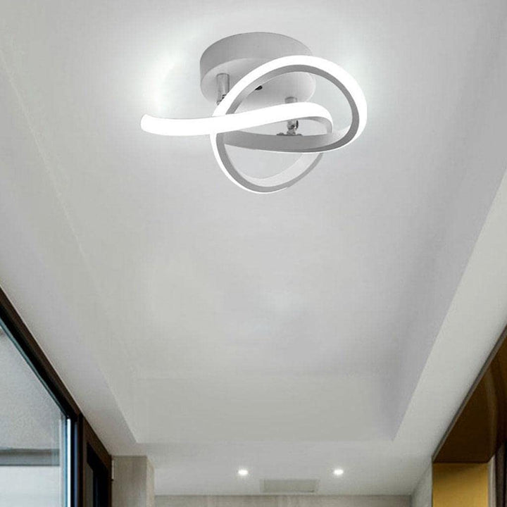 Lustra LED, Zola®, montare tavan, 230 V, din metal, 24W, lumina alb neutru, 10x10x26 cm, alba