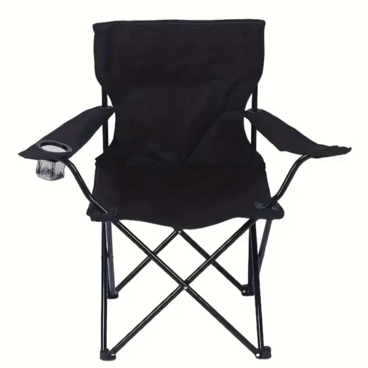 Scaun pliabil camping/pescuit, Zola, 80 x 50 x 80 cm, loc pahar, suporta 120 kg, cadru metalic, Oxford 600D