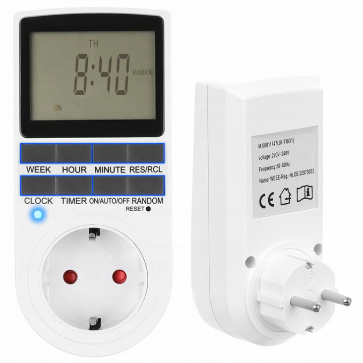 Priza programabila digital, Zola®, display LCD, tensiune 230V / 50 Hz